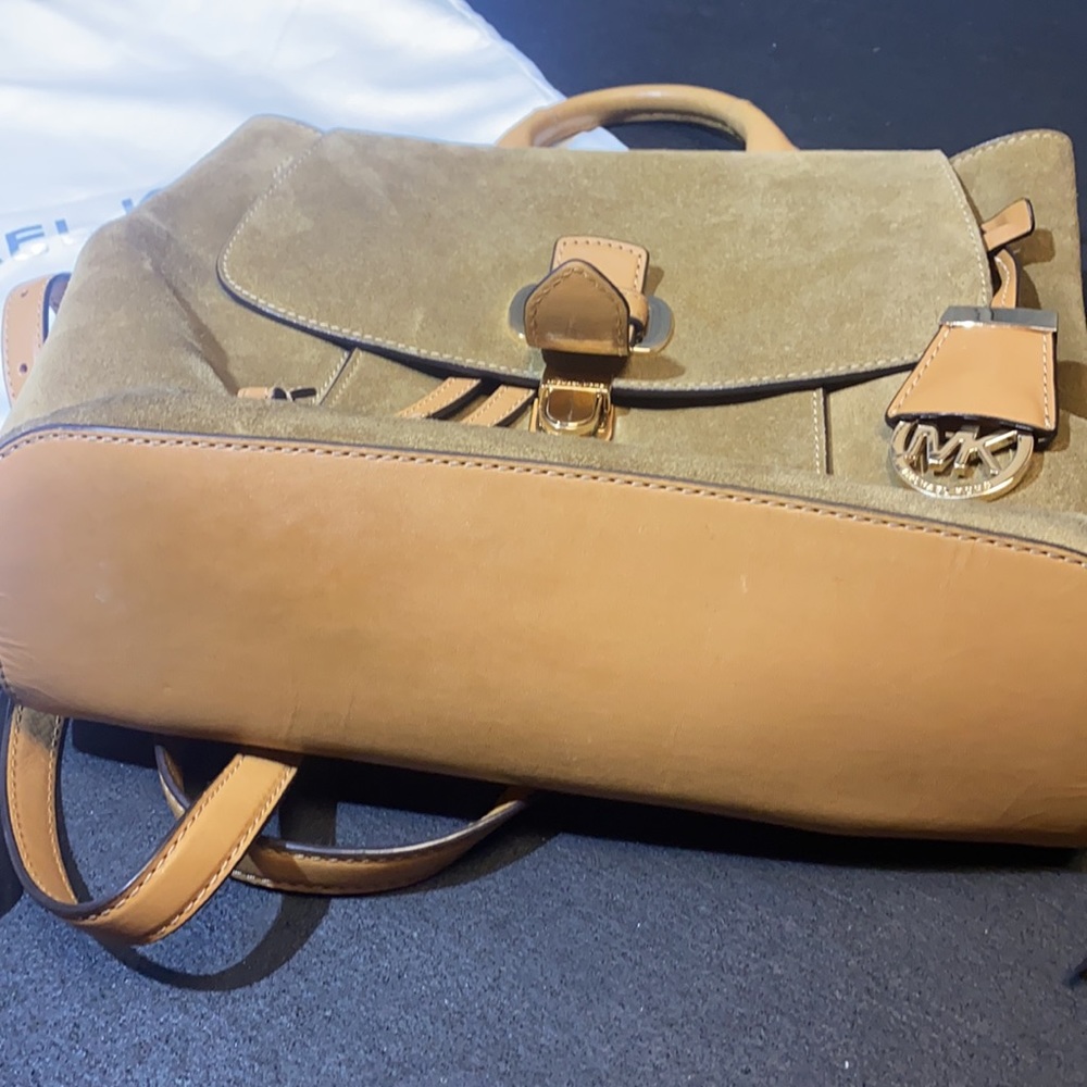 Michael Kors leather suede backpack GUC - Picture 5 of 15